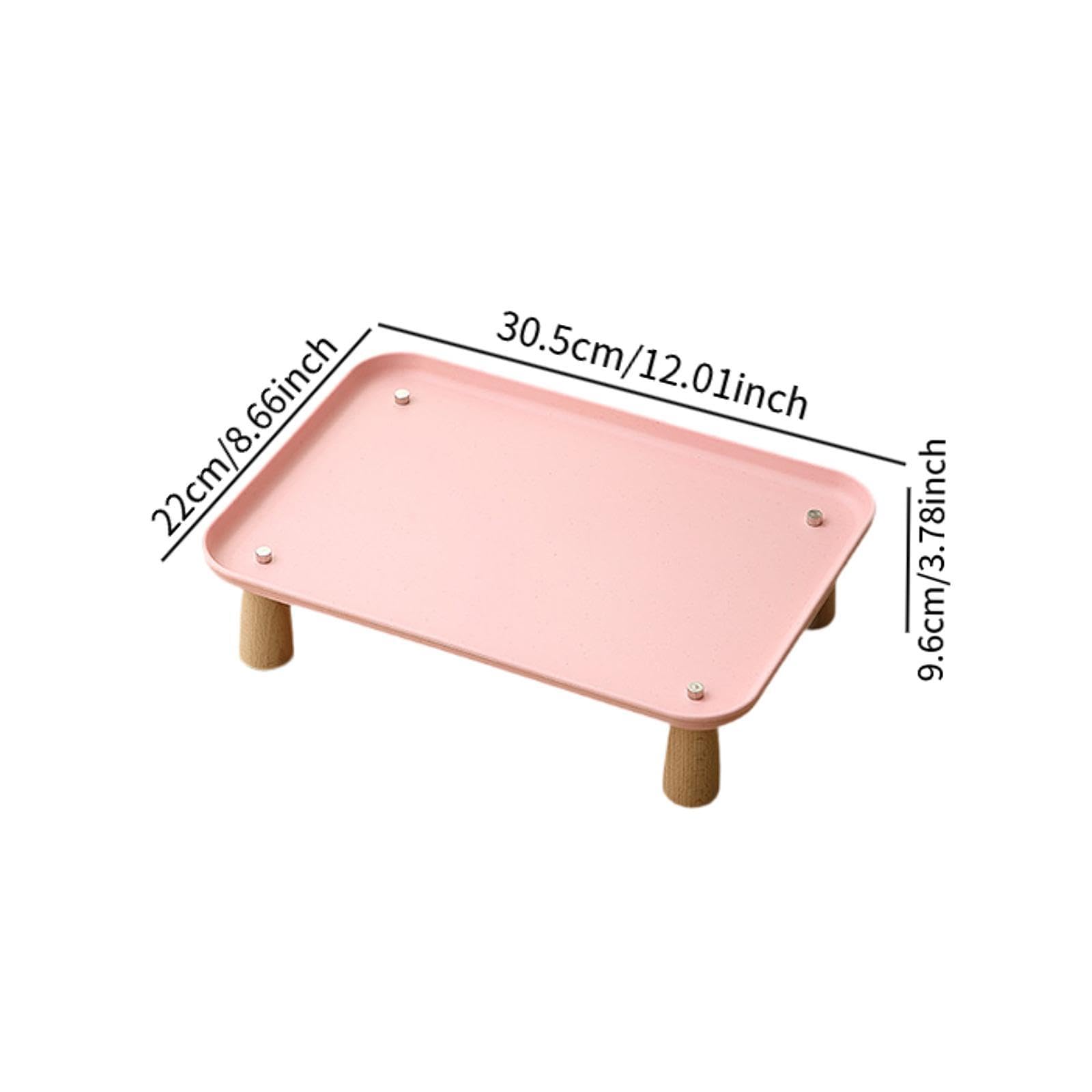 Soporte Elevado para comedero de Gatos, Mesa para Comida de Mascotas, Soporte Elevado cómodo, Bandeja para comedero de Mascotas, para Perros y Gatos, Rosa