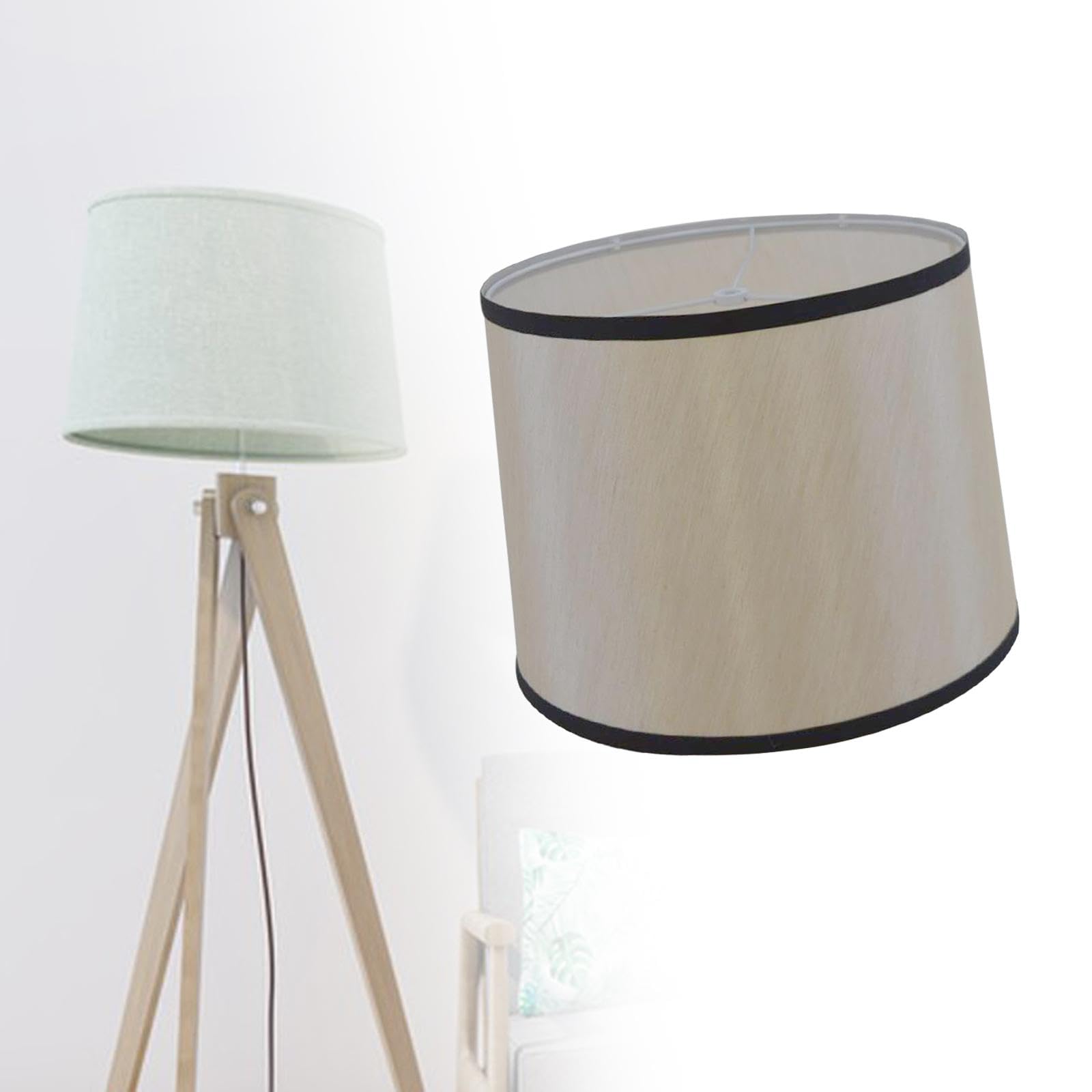FANSU Paralume E27 Vintage Paralume in Bambù Modello Lampadario Copertura Lampada Accessori Luce Sostituibile Lampada Tavolo Lampada Comodino Paralume