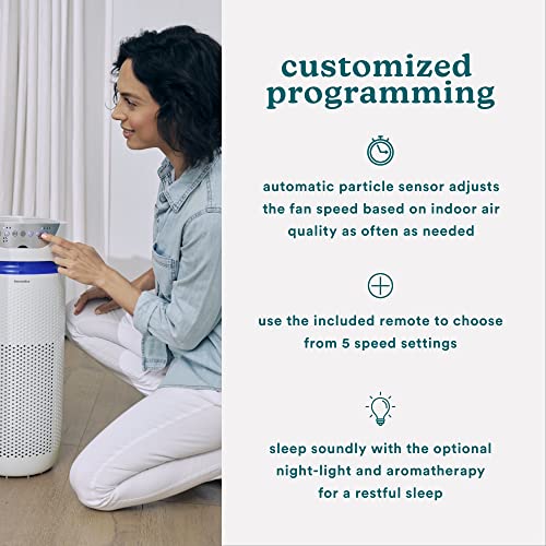 Homedics 5in1 UVC Air Purifier 360Degree HEPA Filter for 1,659 Sq