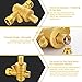 Water Pressure Regulator, Adjustable Brass Valve with Constant Flow 1/2 Inch G1/2 3/4 NPT for Home Garden Irrigation Industrial Use Residential Plumbing Commercial Systems