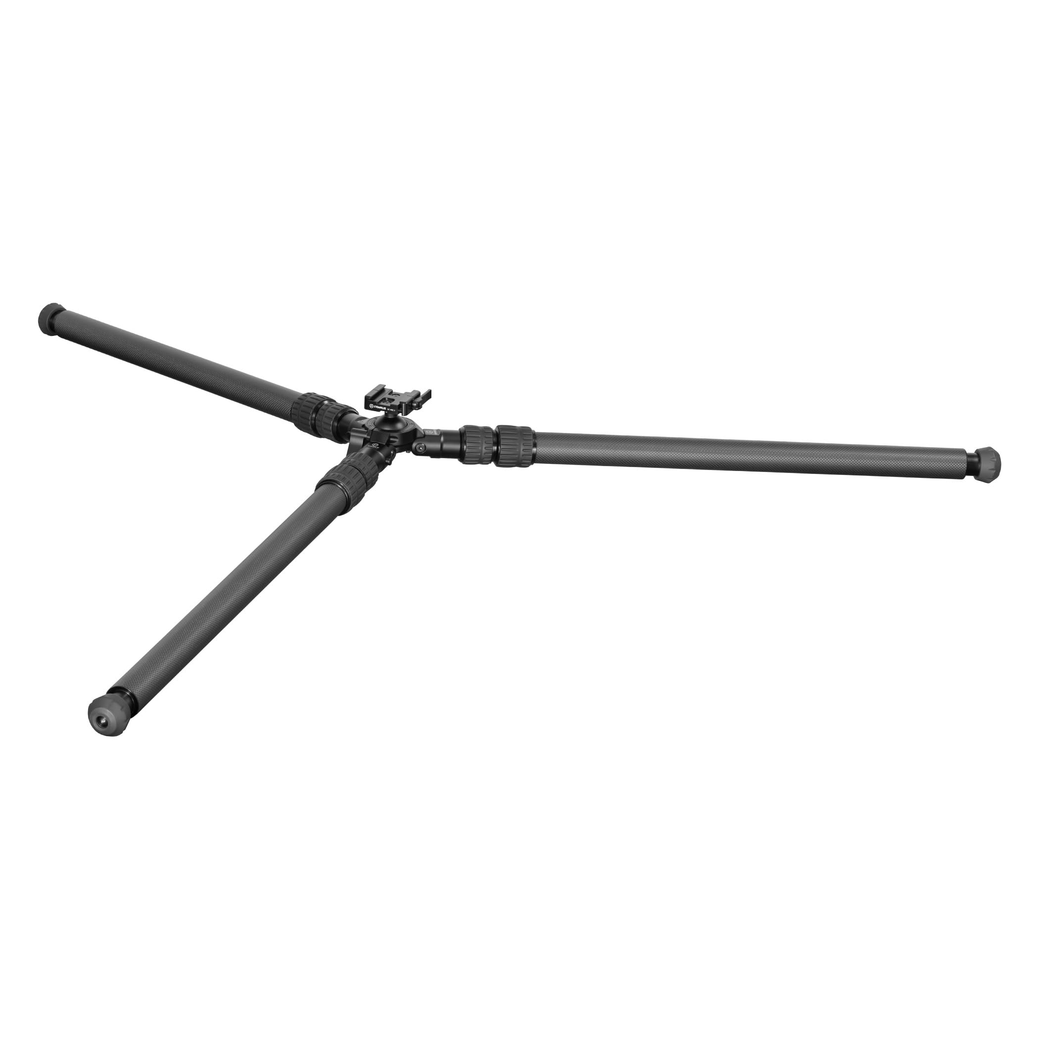 FANAUE Trípode de Fibra de Carbono para Caza, Cabeza de Bola de 360 Grados, con Placa de liberación rápida Arca Swiss y operación Manos Libres para Caza, Tiro y al Aire Libre - HTC-4030-45