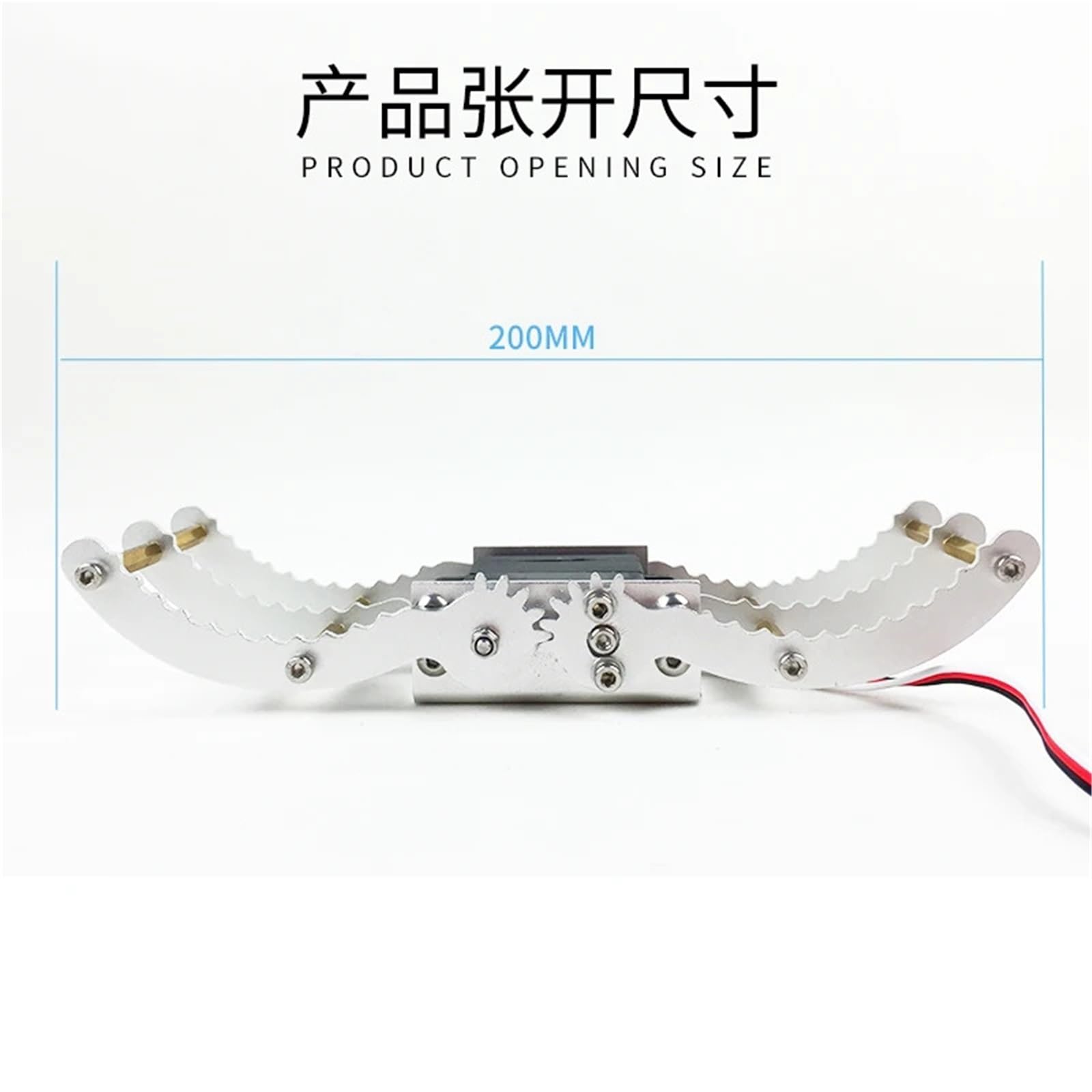 Metalowe ramię robota pazur mechaniczny chwytak duży moment obrotowy serwo zacisk ze stopu aluminium ściskacz dla Arduino Diy macierzystych części zabawek(Claw with servo)
