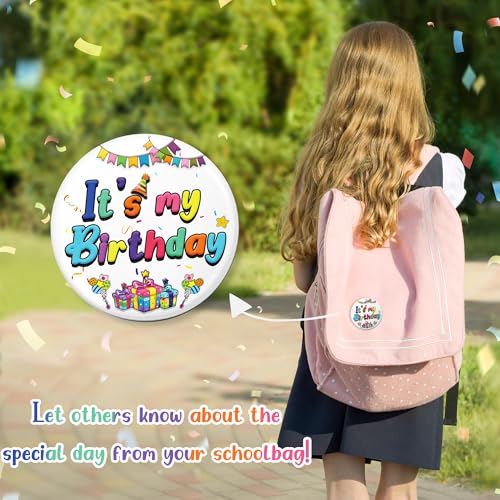 Happy Birthday Pin for Girls Boys Women men,Its My Birthday Pin Birthday Brooch as Birthday Button Birthday Badge Accessories Party Decorations Supplies2