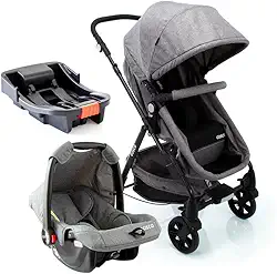 Cosco Kids, Travel System Poppy Trio, Cinza Mescla