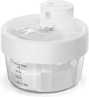 fonte de água para gatos sem fio, fonte de água para gatos operada por bateria: fontes de água de 34 onças / 1 l para gatos internos com sensor de movimento, bomba ultra silenciosa -