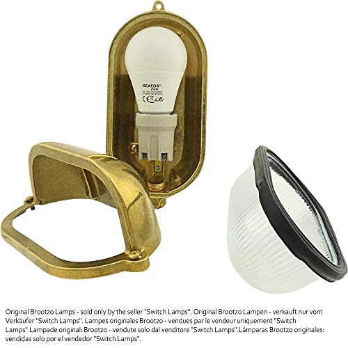 Sparta Lampada da parete in ottone massiccio