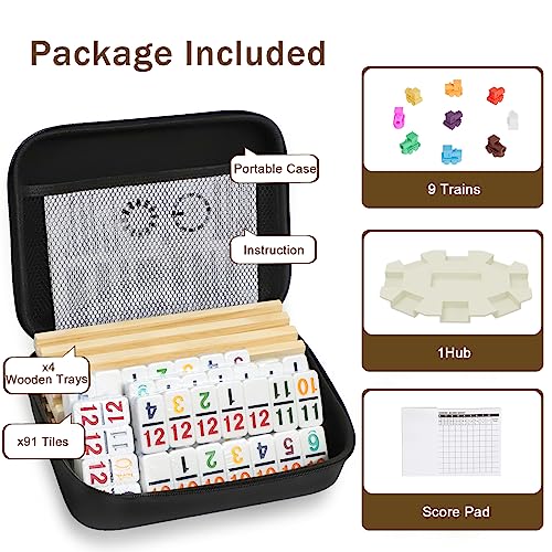Uvcany MY-011 Mexican Train Dominoes Set thumb #4
