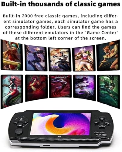 Image of NextTech Console with Retro Built-in Games | Portable Handheld Video Game for Kids and Adults (1000+ PSP Games, 8GB Memory)