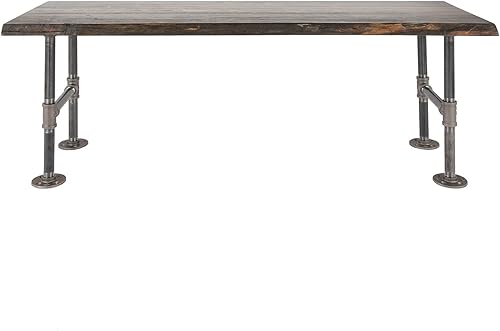 Miniatura 11 de Restore by Pipe DÉCOR - Banco decorativo de madera con borde vivo, 48 x 16 x 17.75 pulgadas, madera de pino ponderosa recuperada en mancha de cedro