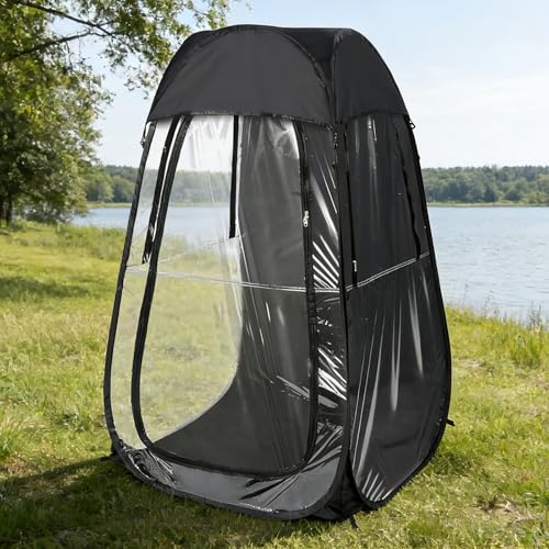 Carpa deportiva portátil pop up, color negro miniatura 6