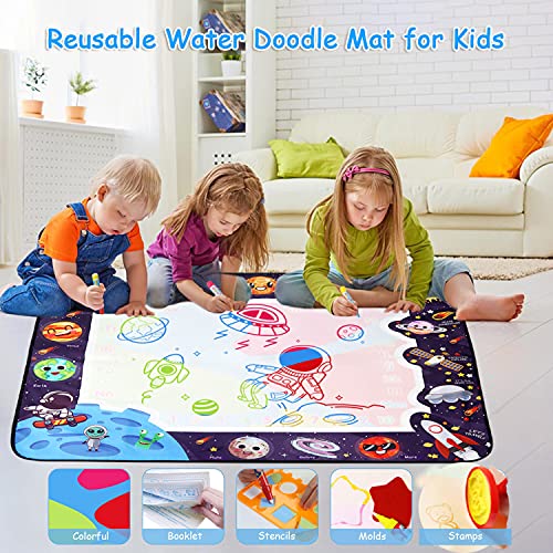 Ballery Tappeto Magico Bambini, 100x80cm Acqua