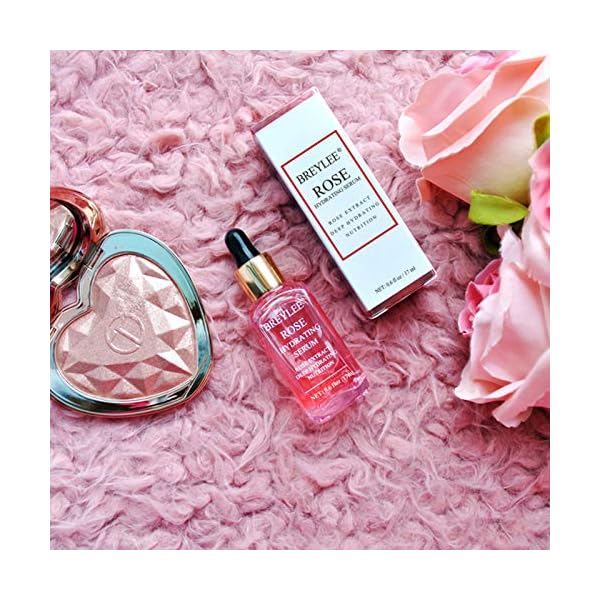 Rose-Face-Serum-BREYLEE-Hydrating-Serum-Moisturizing-Serum-Face-Serum-Hydrating-with-Hyaluronic-Acid-Alcohol-Free-Facial-Serum-for-Skin-Care17ml06fl-oz BREYLEE Rose Face Serum, Hydrating Serum Moisturizing Serum Face Serum Hydrating with Hyaluronic Acid Alcohol Free Facial Serum for Skin Care(17ml,0.6fl oz)