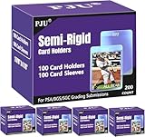 500ct Semi Rigid Card Holders & 500ct Card Sleeves for PSA, SGC, BGS, CSG Graded Card Submissions, Semi Rigid Baseball Cards Sleeves Protectors, PSA Graded Trading Cards Sleeve