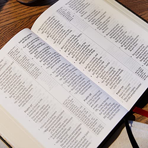 Image of NKJV Holy Bible, Giant Print Center-Column Reference Bible, Burgundy Leather-look, 72,000+ Cross References, Red Letter, Comfort Print: New King James Version