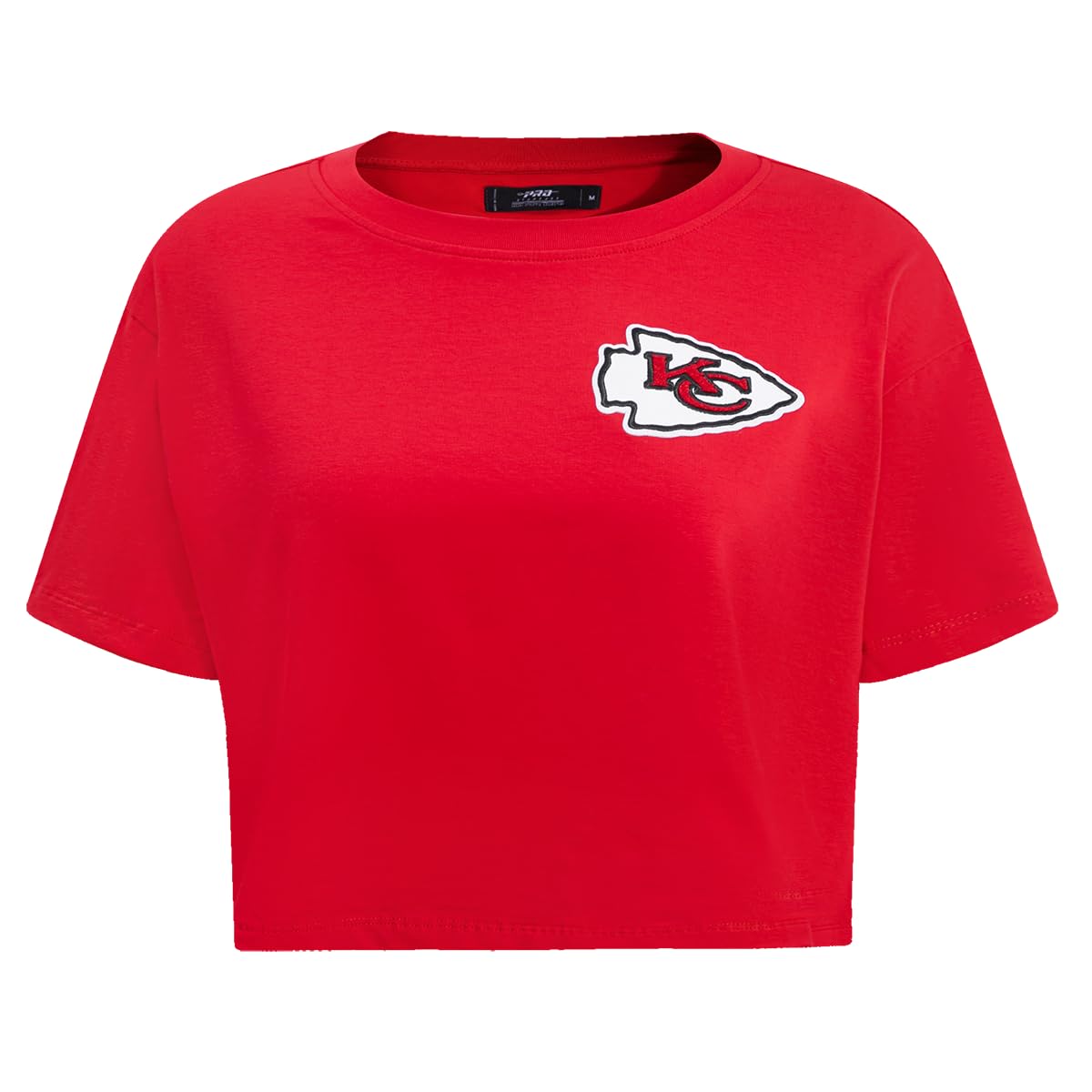 Pro Standard Womens NFL Kansas City Chiefs Classic Chenille Short Sleeve Boxy Tee Red L