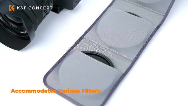 Amazon.com : K&F CONCEPT Lens Filter Pouch, Lens Filter Case 3
