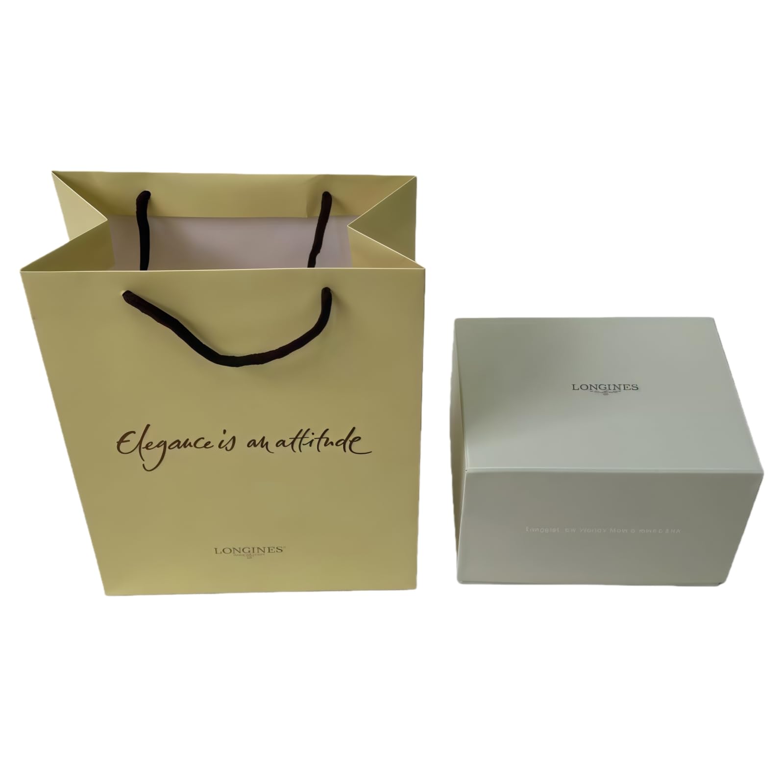 Caja Reloj Cuadrada Compacta Acabado Madera Azul Oscuro Almacenamiento Ahorro Espacio Crema para Longines La Grande Classique