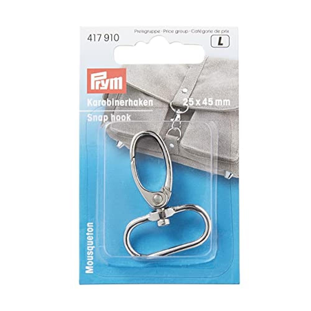 Prym - Silver (25 x 40mm) Snap Hook - 1 Unit