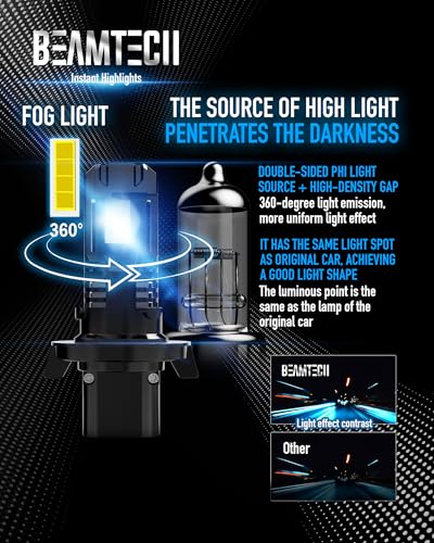 Image of BEAMTECH H13 9008 Powersport Bulb For H13 Off-Road Or Fog Light 2 PCS