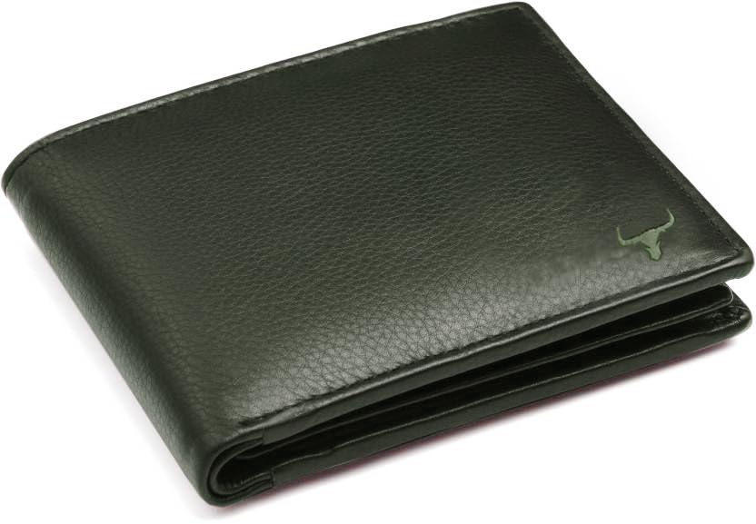 Image of WILD NAPA RFID Protected Brown Genuine Leather Wallets for Men (G-Green)