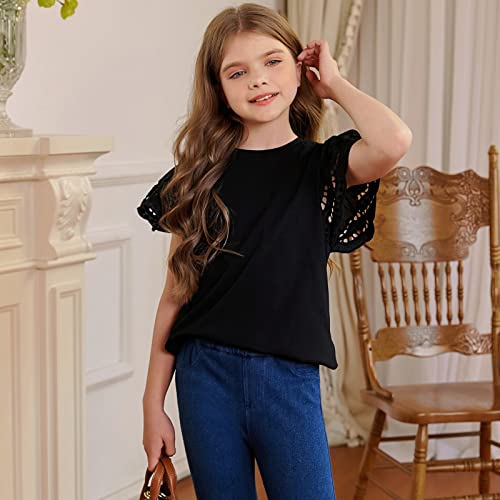 blibean Girl Fashion Cotton Shirts Summer Tops 4-15 Years Old4