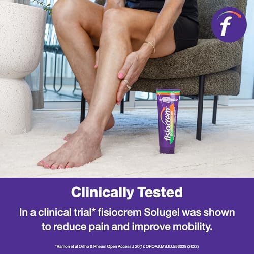 Fisiocrem Solugel 250g β Muscle Pain Relief Gel with Naturally Derived Herbal Ingredients of Arnica, Calendula, Hypericum, Melalecua & Menthol, Soothes Sprains, Strains & Sore Muscles, Non-Greasy, Easily Absorbed - 3
