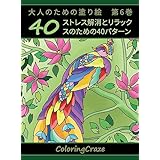 大人のための塗り絵　第6巻: ストレス解消とリラックスのための40パターン (アンチストレスアートセラ )