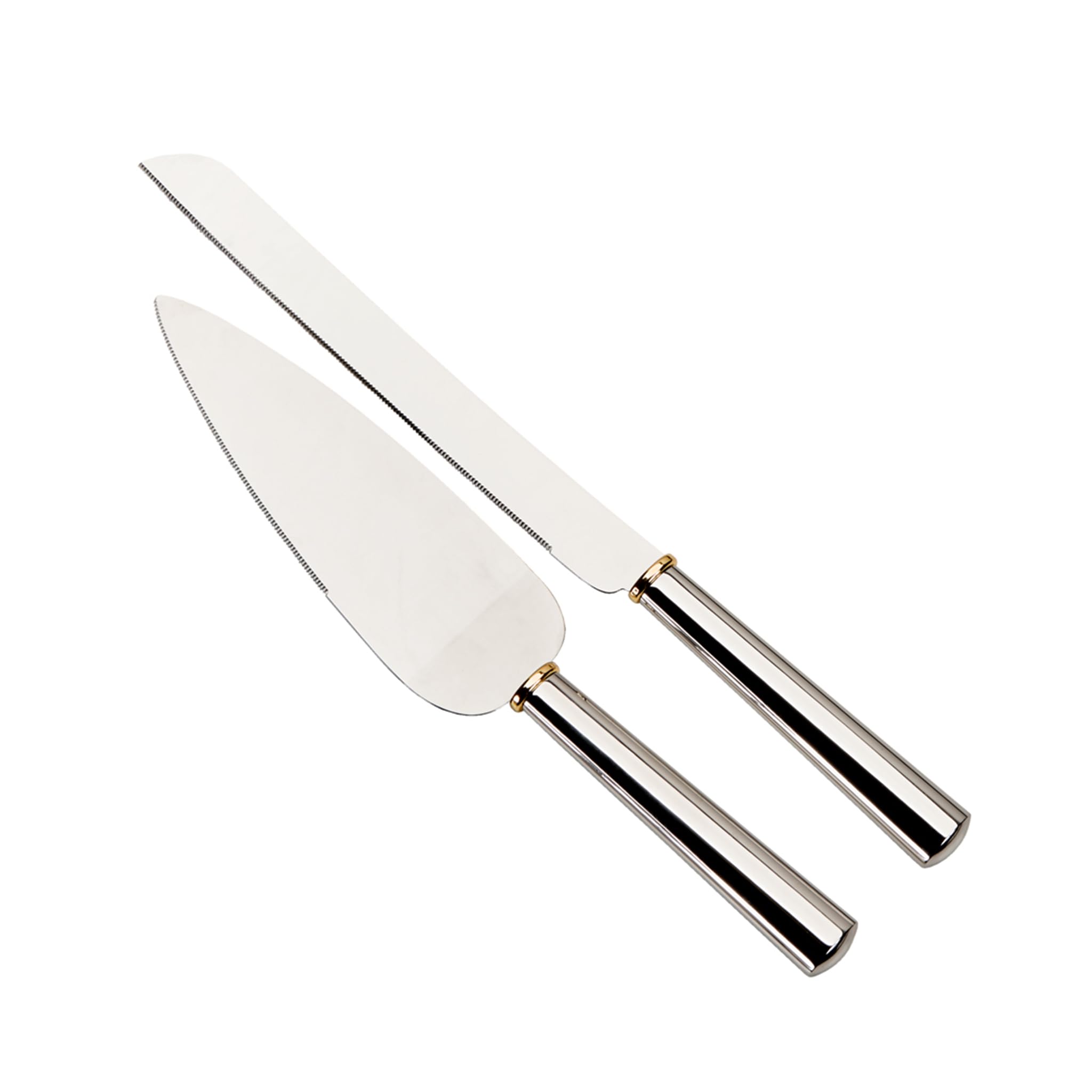Creative Gifts International Gold Ring Cake Knife & Server Set