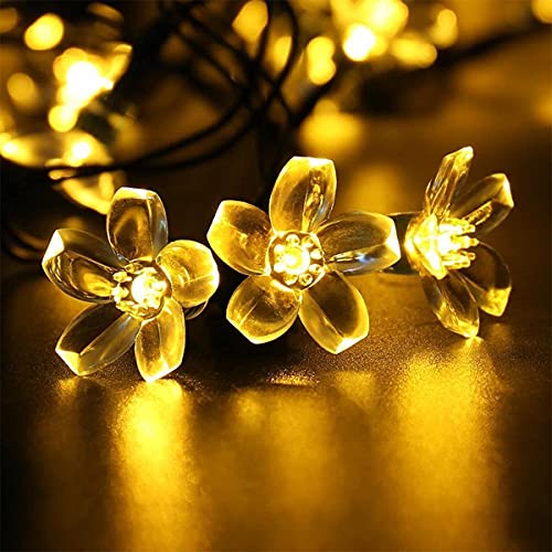 Image of Desidiya 16 Flower LED Curtain String Window Lights Indoor /Outdoor Decoration for Diwali, Christmas, Wedding, Party, Home, Patio Lawn Corded Electric (Warm White - Pack of 1)