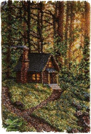 Kit d'accrochage pour tapis de maison mural support cadre 69x102