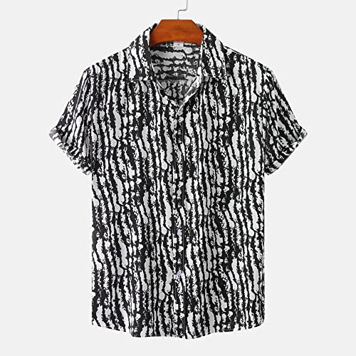 Chemise hawaïenne anti-transpiration en coton floral à séchage rapide hommes