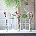 Glass Cylinder Bud Vases for Centerpieces, Set of 12 Clear Small vases,Handmade Slim Flower Vases Wedding Table Decor for Single Rose vases Bulk, Home Aesthetic Desk Decor, Party Decorations,7.5