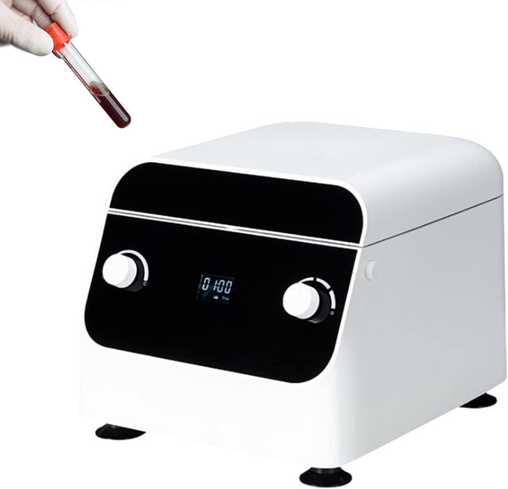 Table Centrifuge, Intelligent PRP Centrifuge Digital Display Time Function 0-4000 RPM Centrifugal Machine with LCD Screen, Economy System for Serum/Fat Separator PRF Extractor, 50 m, 12 x 10 ml
