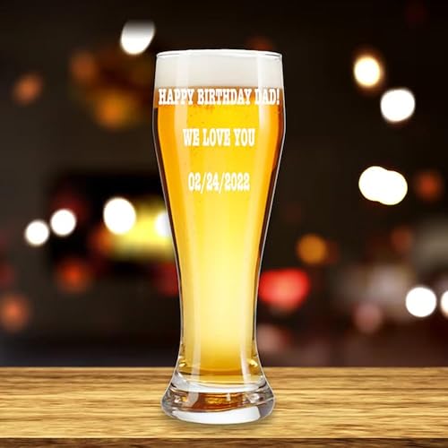 Miniatura 4 de Vaso Pilsner personalizado  Crea tu diseño  Vaso de cerveza, regalo de padrino, regalo de cumpleaños, perfecto para cualquier ocasión