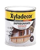 Xyladecor SMALTO IMPREGNANTE LEGNO per Interni e Esterni, a solvente effetto satinato NOCE 750ML, Noce Satinato, 750 ML
