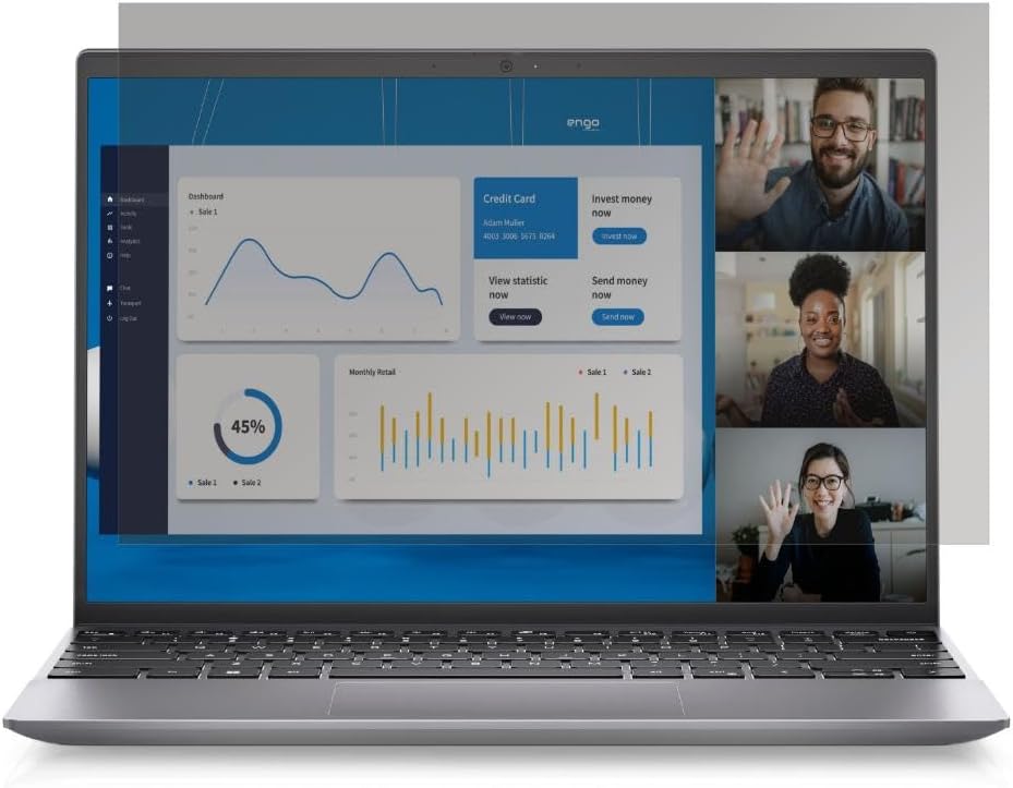 Engo Dell Vostro 3525 15.6 inç ile Uyumlu Hayalet Ekran Koruyucu Şeffaf