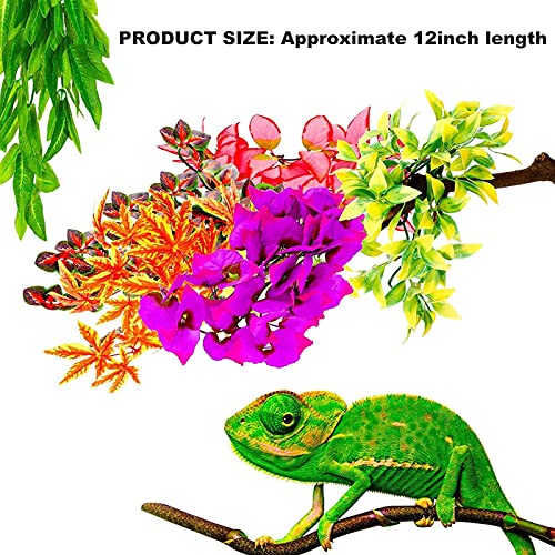 image for A/R Reptile Plants Artificial Terrarium Plants,6 Pieces Hanging Silk T