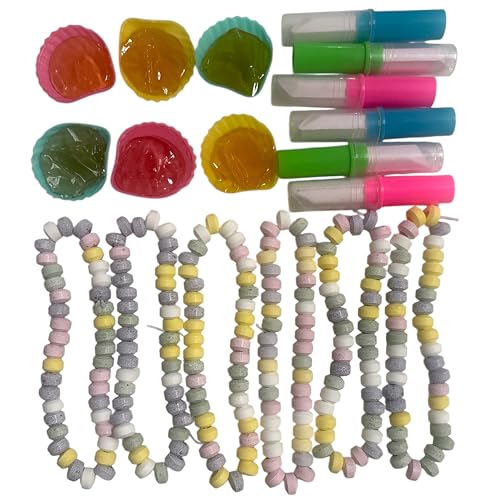 CAPTAIN PLAY Retro Süßigkeiten Klassiker Bonuspack mit Süße Ketten Candy Lipstick und Schleckmuscheln 18 Teile Mix in Einzelverpackung 192g
