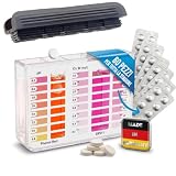 smardy Kit Test Piscina pH/Cloro Libero/Bromo – 60 pastiglie rapide (30x Phenol Red + 30x DPD1) con tester manuale e scatola – per piscina, spa, acquario – Made in Germany