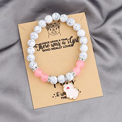 MAOFAED Pig Gift Pig Bracelet Pig Lover Gift Pet Owner Gift Pig Gift for Her2