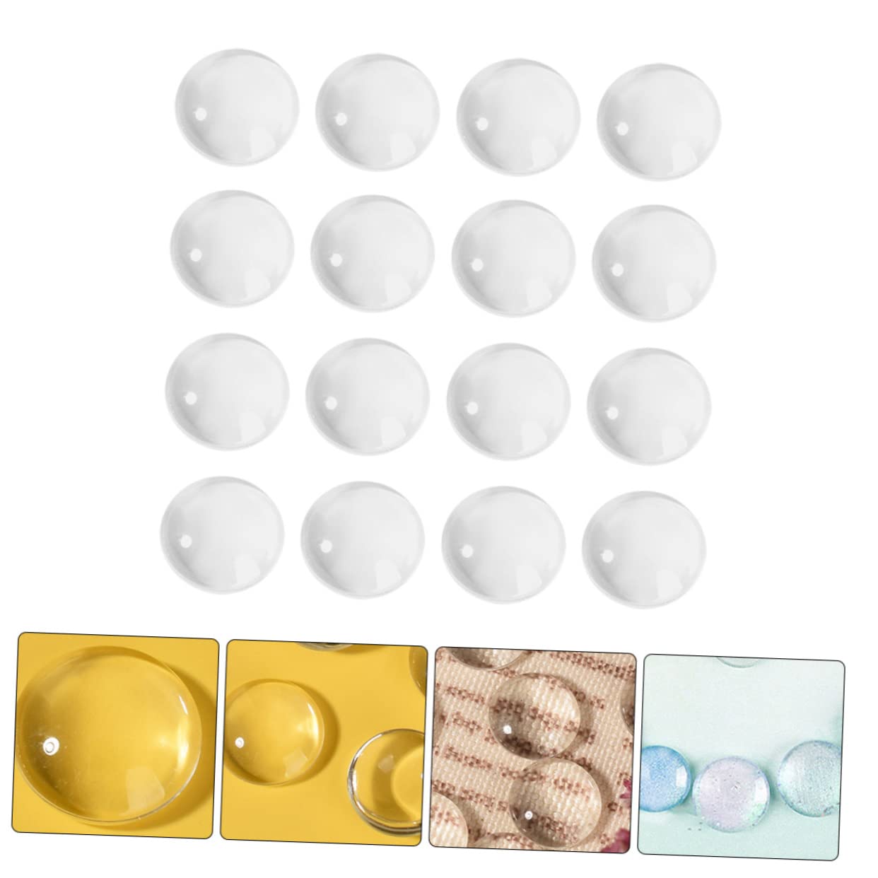 minkissy 300piezas Perlas De Transparente Para Exhibición De Esmalte De Uñas Tarjetas De Color Para Salones De Belleza
