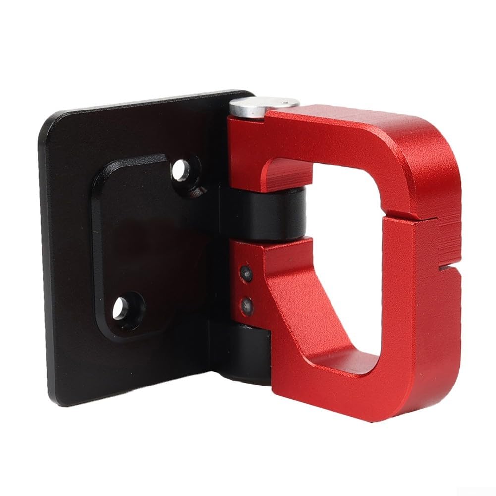 Gancio anteriore per moto in lega di alluminio per SH125/SH150/SH Mode 125, leggero, antiruggine, staffa di montaggio sicura (10 x 10 x 5 cm) (nero)