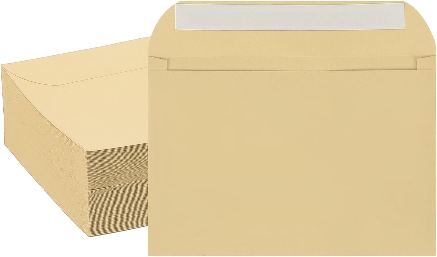 PATIKIL 7.5x5.5 Inch Invitation Envelopes, 100 Pcs Self-Seal for Invitations A7 Self Seal for Weddings Thank You Card Photos Postcards Birthday Greeting Cards Mailing, White