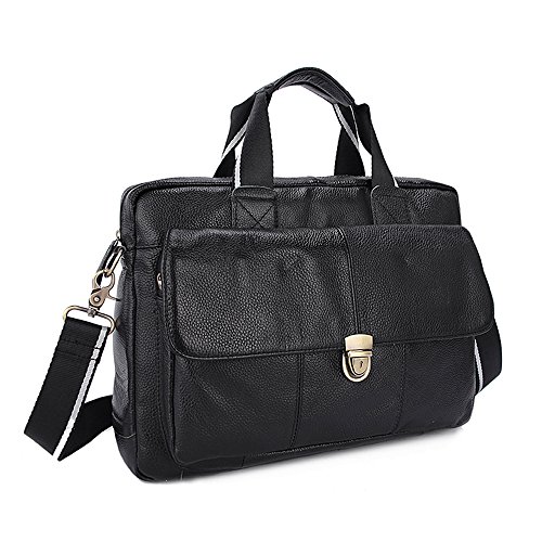 Men's Pebbled Leather Briefcase For Men2