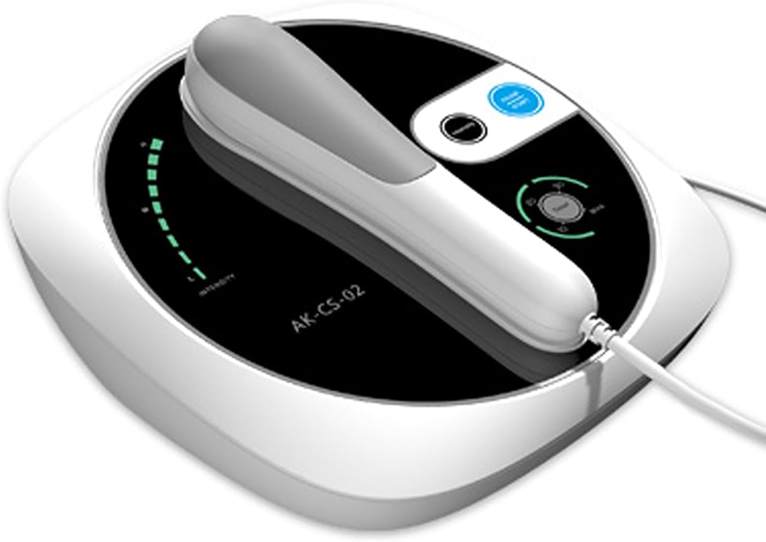 AK-CS-02 Apparecchio per fisioterapia, massaggiatore ad ultrasuoni per alleviare dolori muscolari e articolari, con 3 livelli di intensità e timer (10/20/30 min)