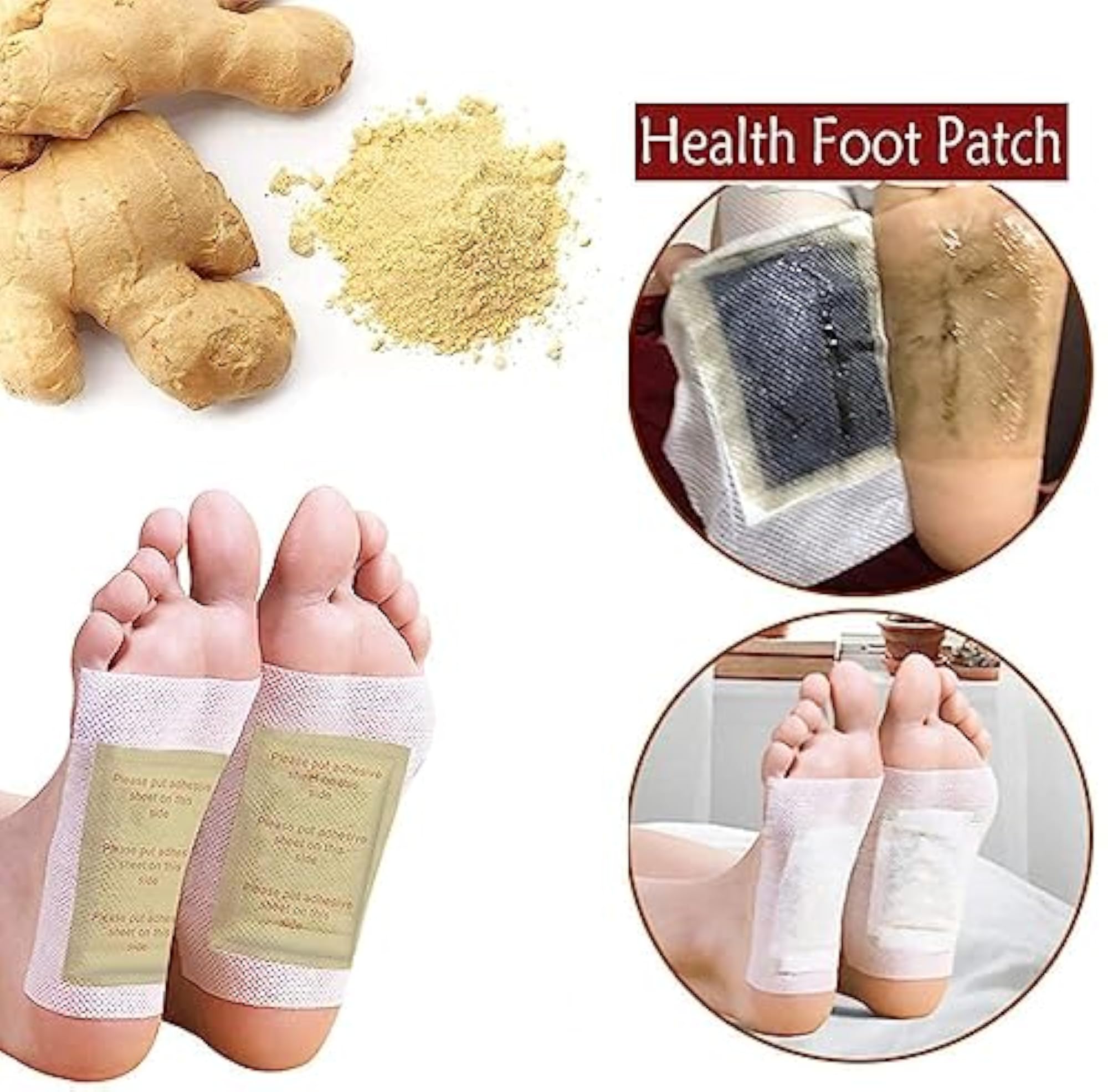 Kinoki Golden Herbal Foot Pads, Pack of 4