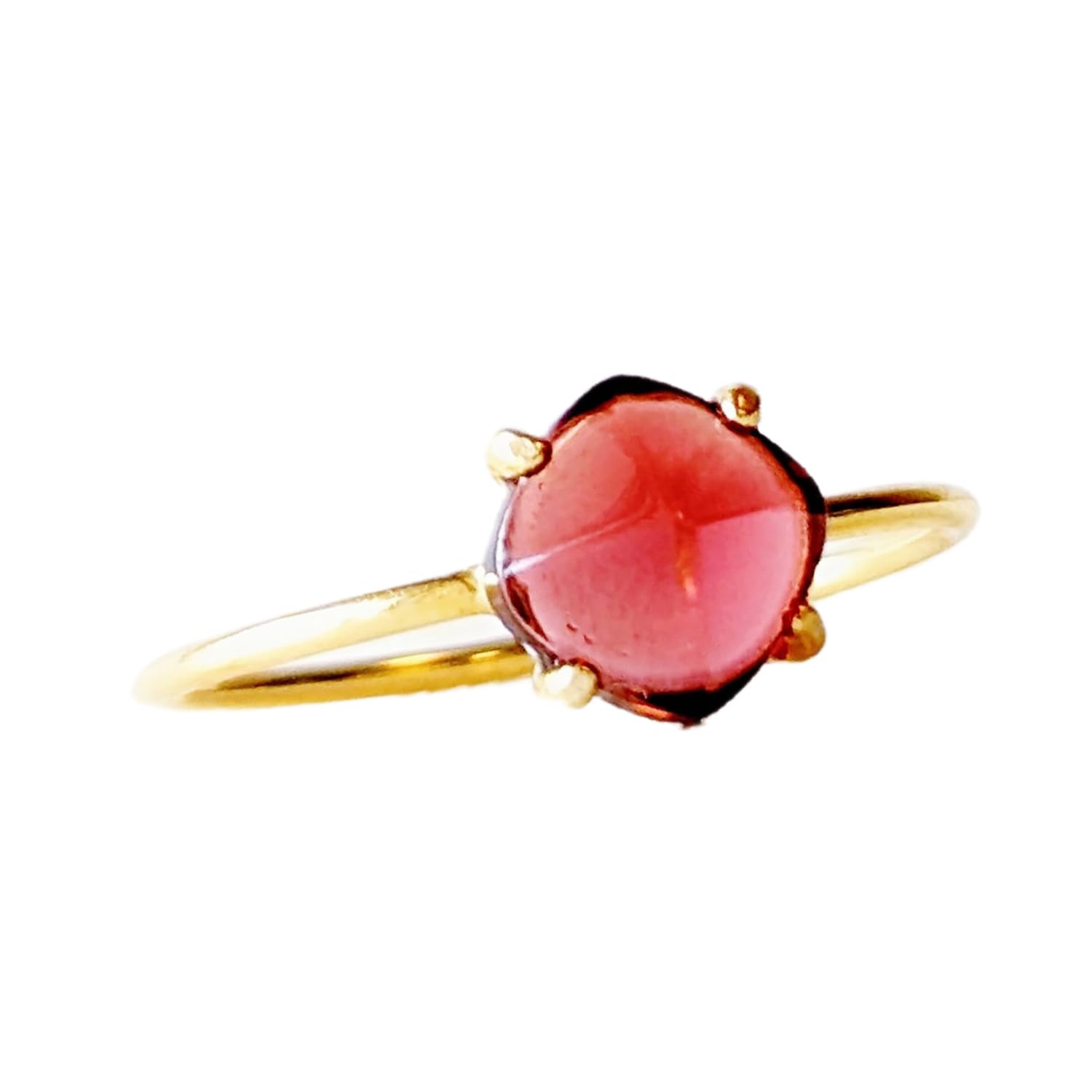 Natural Garnet Stone Ring