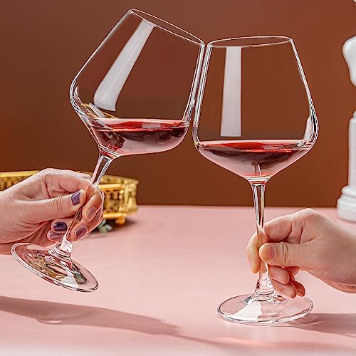 smart "serve" Premium Crystal Wine Goblet Set of 6, 440ml | Lead-...
