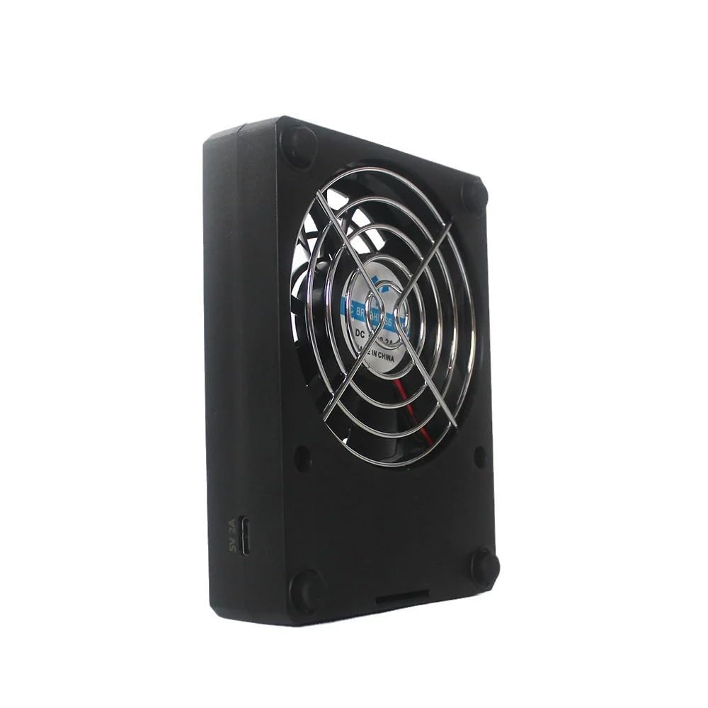 Termómetro e Higrómetro para Tanque de Selva Tropical de Reptiles, Ventilador de Ventilación con Control Inteligente Deshumidificador de Ventilación con Pantalla Digital