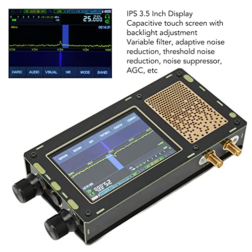 Receptor DSP SDR 50KHz-2GHz con pantalla 3.5in y batería 3600mAh miniatura 4